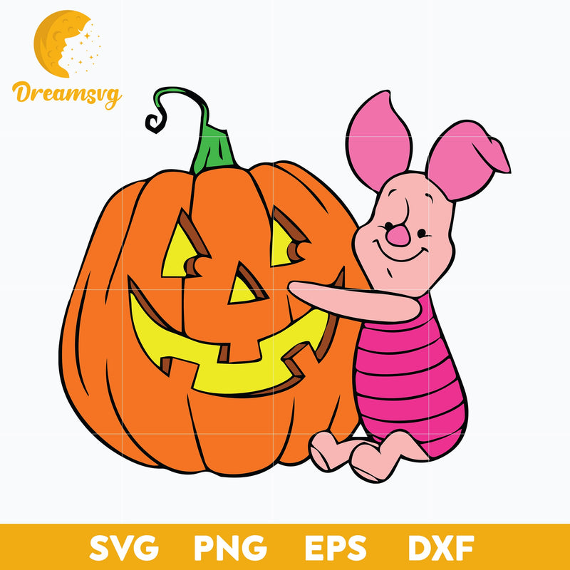 Piglet Halloween Svg, Piglet Svg, Winnie the Pooh, Halloween Svg, png, dxf, eps digital file.