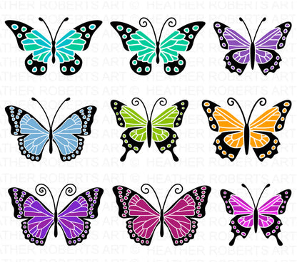 Butterfly Svg Bundle, SVG Files for Cricut / Silhouette