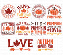 Autumn SVG Bundle, Autumn Cliparts for Cricut / Silhouette