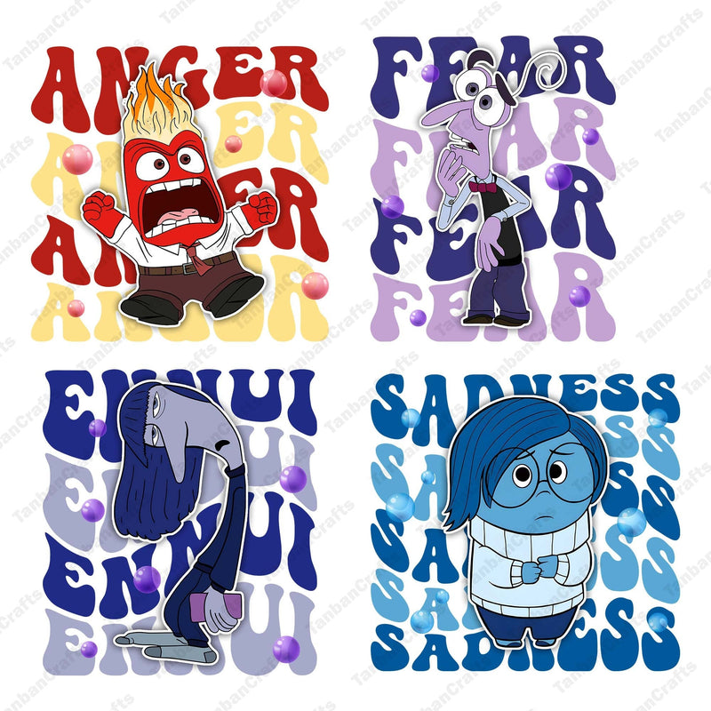 Inside Out 2 Character Png bundle