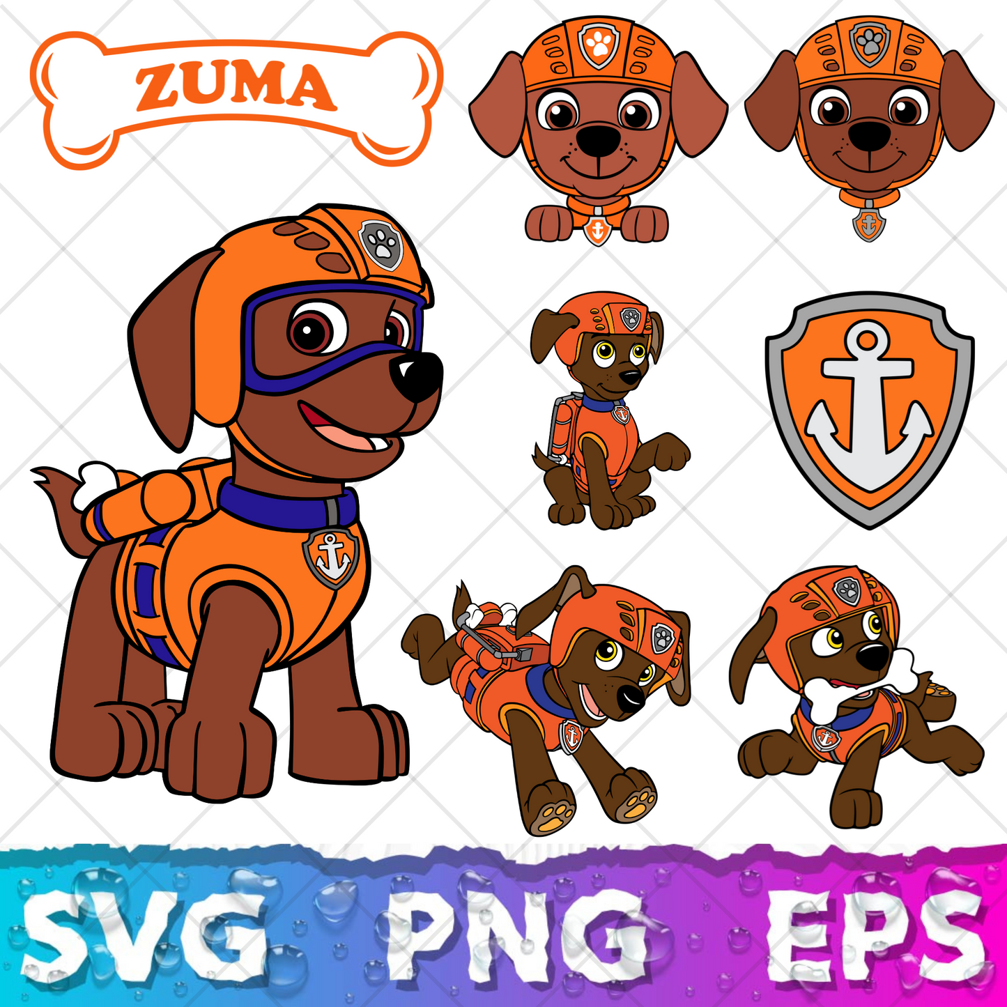 Paw Patrol SVG Bundle, Paw Patrol Clipart Paw Patrol Alphabet, Silhouette Svg Cut Files, Png Digital Bundle