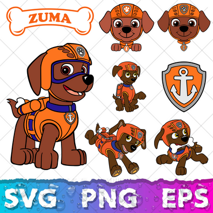 Paw Patrol SVG Bundle, Paw Patrol Clipart Paw Patrol Alphabet, Silhouette Svg Cut Files, Png Digital Bundle