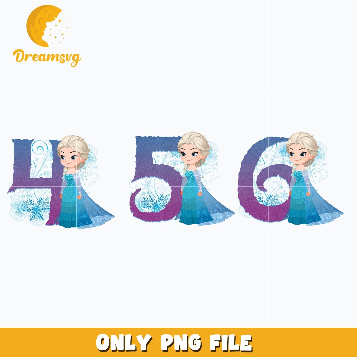 Birthday frozen disney 4 5 6 png