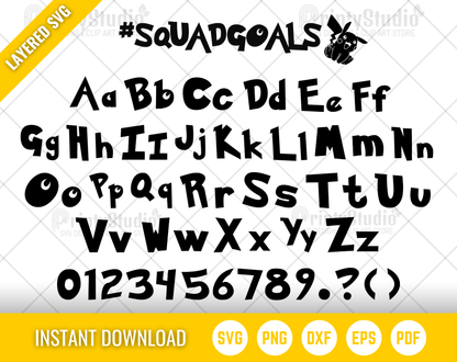 Pokemon 300 Cliparts Bundle, Pokemon SVG cut files for Cricut / Silhouette, PNG, DXF, instant download