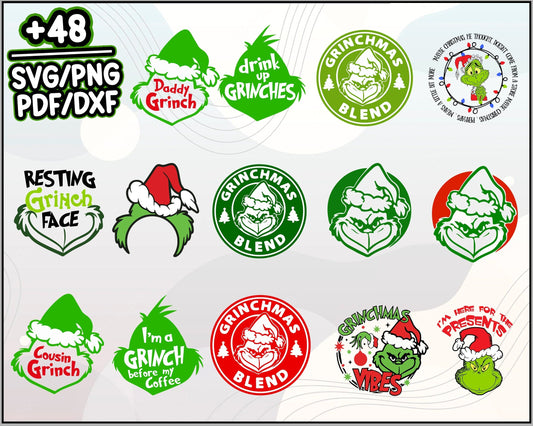 48+ The Grinch Logo Christmas SVG, Christmas SVG, PNG DXF EPS File.