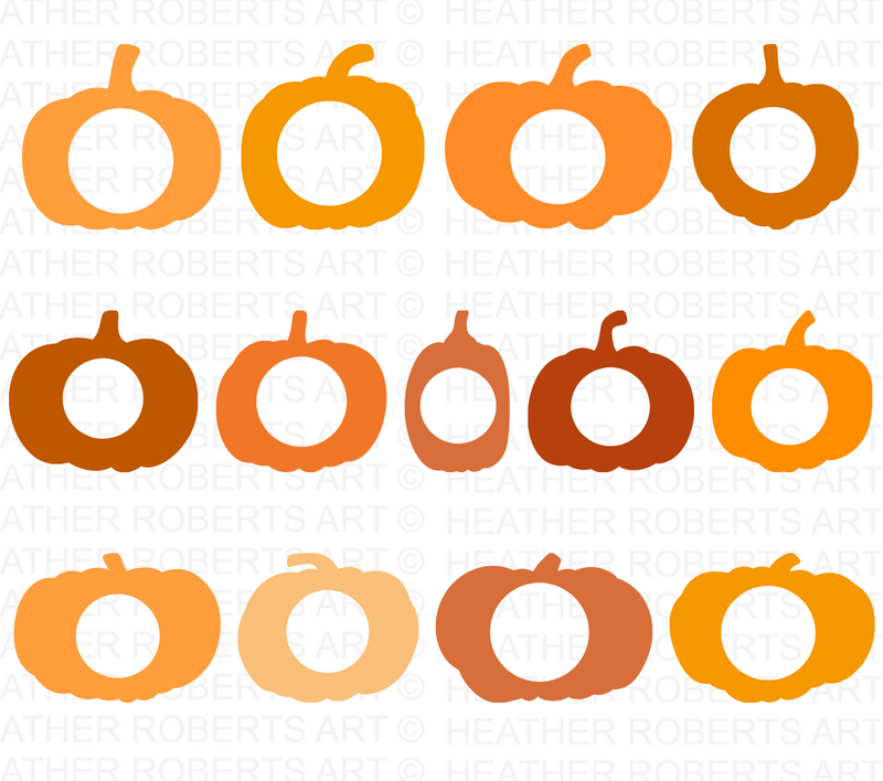 Pumpkin Monogram SVG Bundle