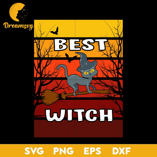 Best witch Funny Cat Halloween svg, Halloween svg, png, dxf, eps digital file.