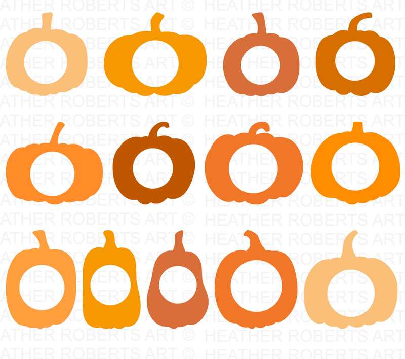 Pumpkin Monogram SVG Bundle