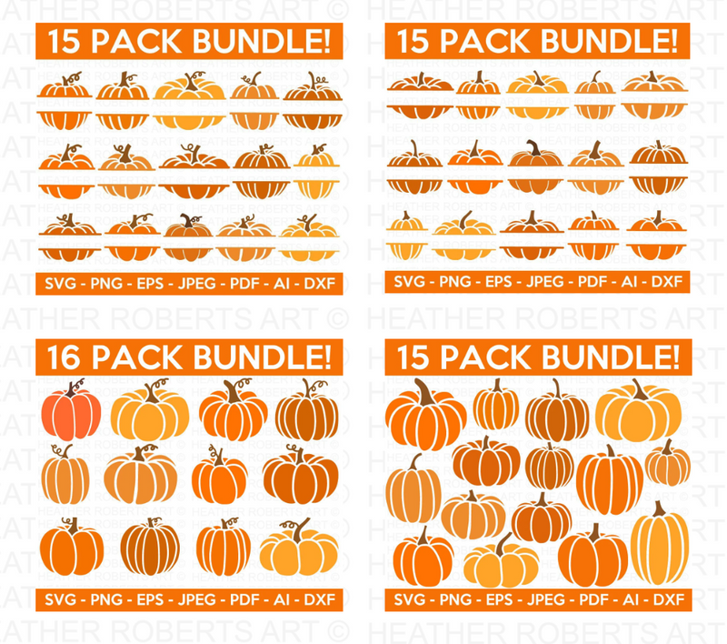 Pumpkin Mega SVG Bundle, 230+ Designs