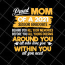 womens proud mom of a 2021 svg, Mother's day svg, eps, png, dxf digital file MTD23042150