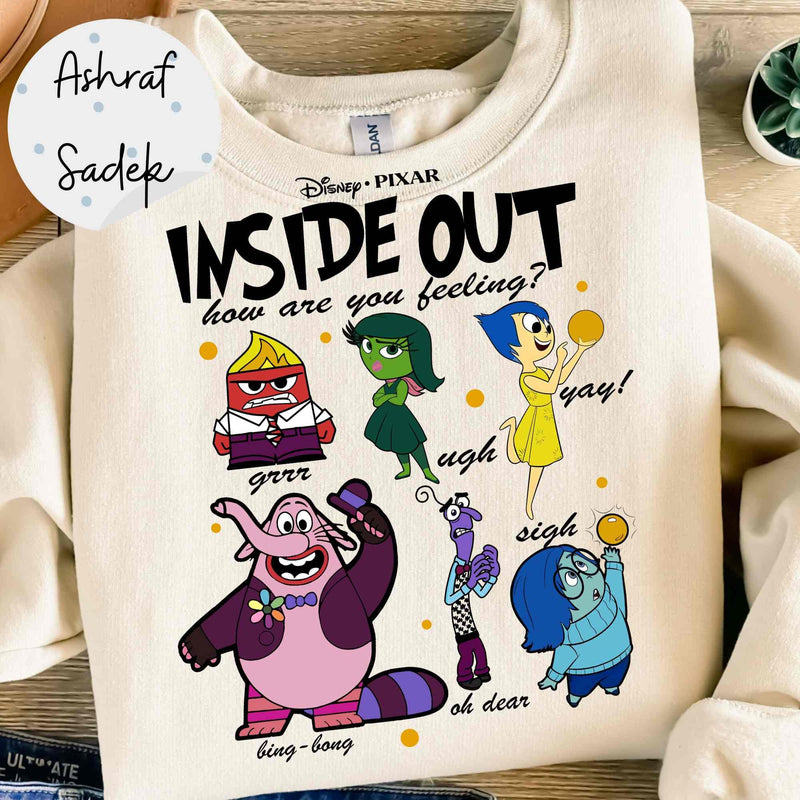 Inside Out 2 design png bundle, disney charaters png