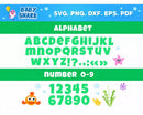 Baby Shark SVG Bundle Baby Shark Birthday Clipart Baby Shark Font Alphabet Svg Cut Files Png Digital Bundle