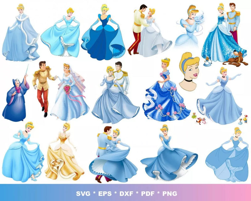 Cinderella SVG Bundle 100+ Files For Cricut & Silhouette