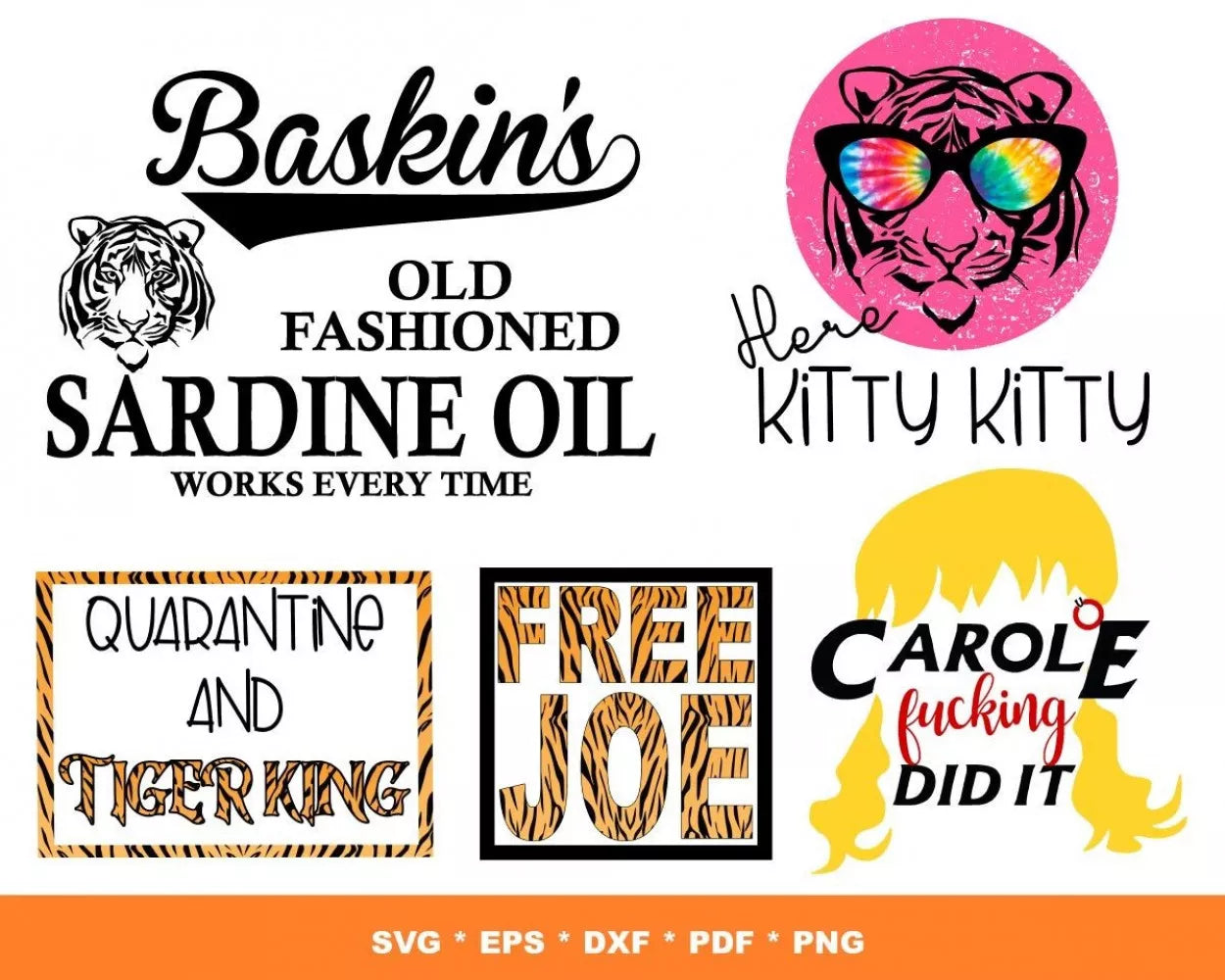 Joe Exotic SVG Bundle 100+ Files For Cricut & Silhouette