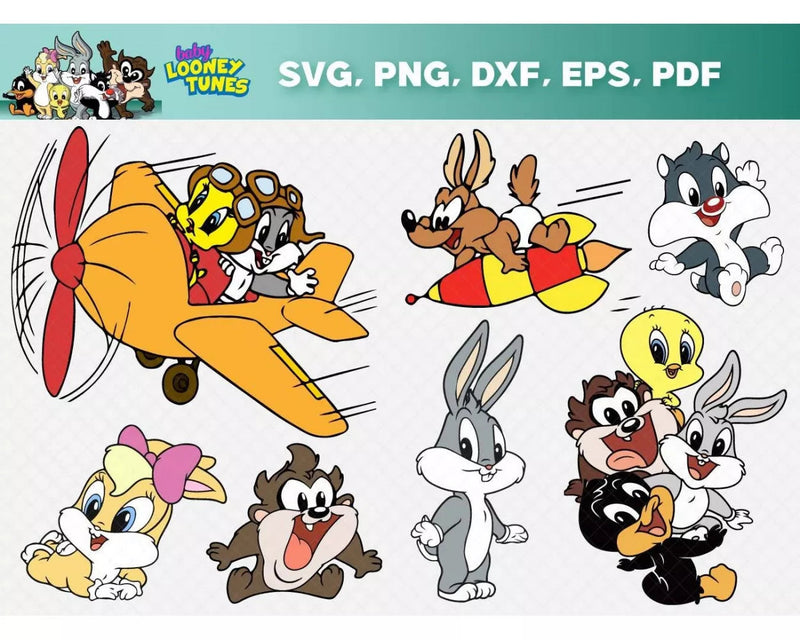 Looney Tunes SVG Bundle 80+ Files For Cricut & Silhouette