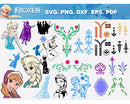 Frozen SVG, Frozen Elsa and Anna SVG For Cricut & Silhouette, Frozen Elsa PNG, Frozen Anna Clipart