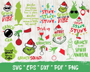 Grinch Christmas Svg, The Grinch Face Svg, Grinch Christmas Png, Merry Grinchmas SVG Cricut, Silhouette Vector Cut Files