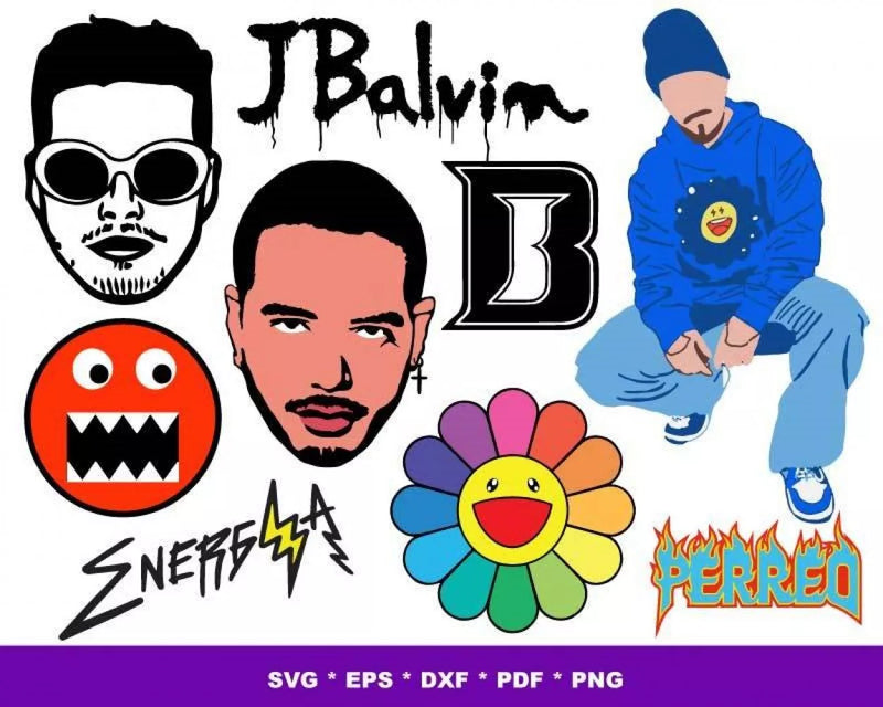 J Balvin SVG Bundle 150+ Files For Cricut & Silhouette