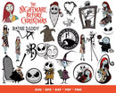 Nightmare Before Christmas SVG Bundle, Jack Skellington SVG For Cricut, Nightmare Christmas Silhouette Vector Cut Files