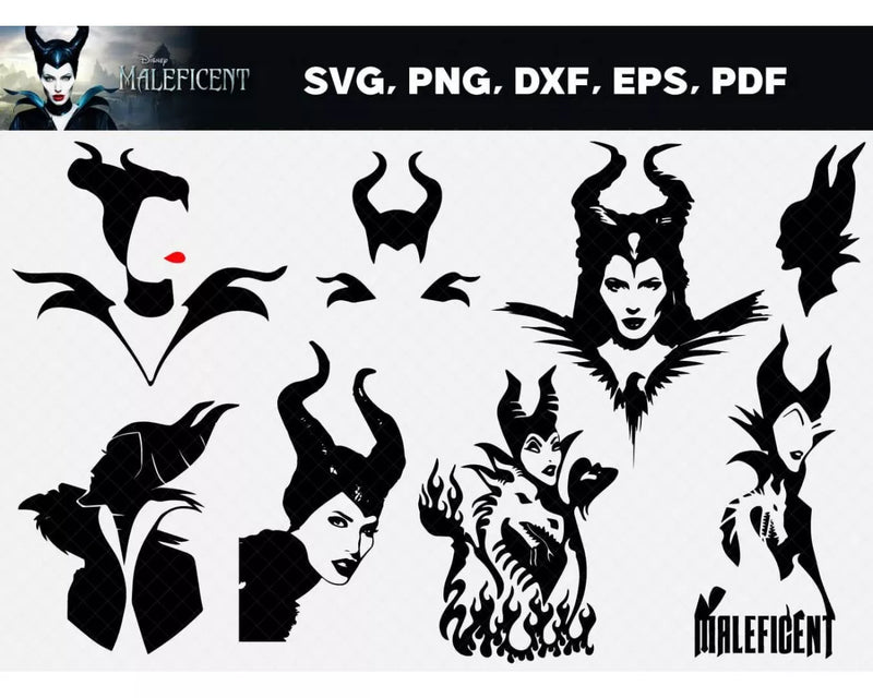 Maleficent SVG Bundle 37+ Files For Cricut & Silhouette