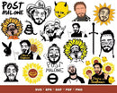 Post Malone Clipart Bundle, Post Malone SVG Files For Cricut, Post Malone Silhouette Vector Cut Files