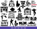 Fortnite Svg Bundle, Birthday Fortnite Clipart, Fortnite Logo PNG, Birthday Boy SVG Cricut, Silhouette Vector Cut Files
