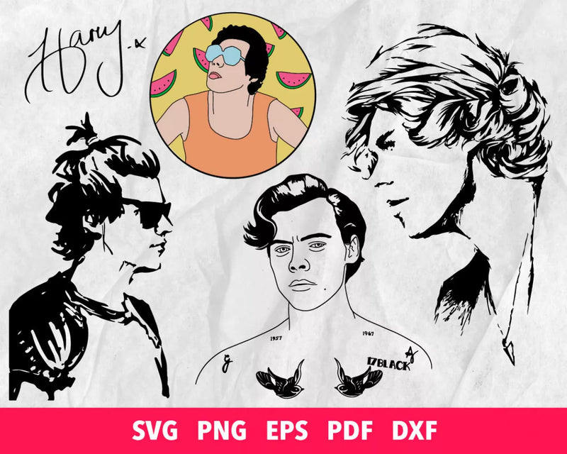 Harry Styles SVG Bundle 300+ Files For Cricut & Silhouette