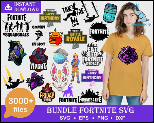 3000+ Fortnight Super Bundle svg, Bundle fortnight svg, eps, png