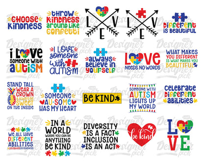 Autism Svg Bundle - Digital download