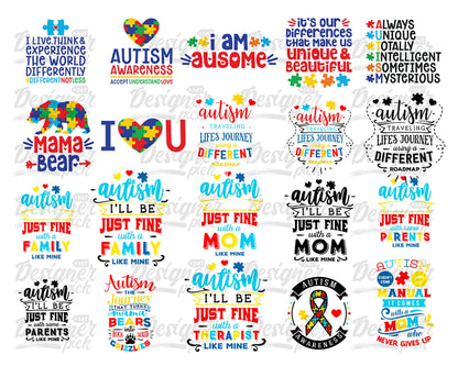Autism Svg Bundle - Digital download