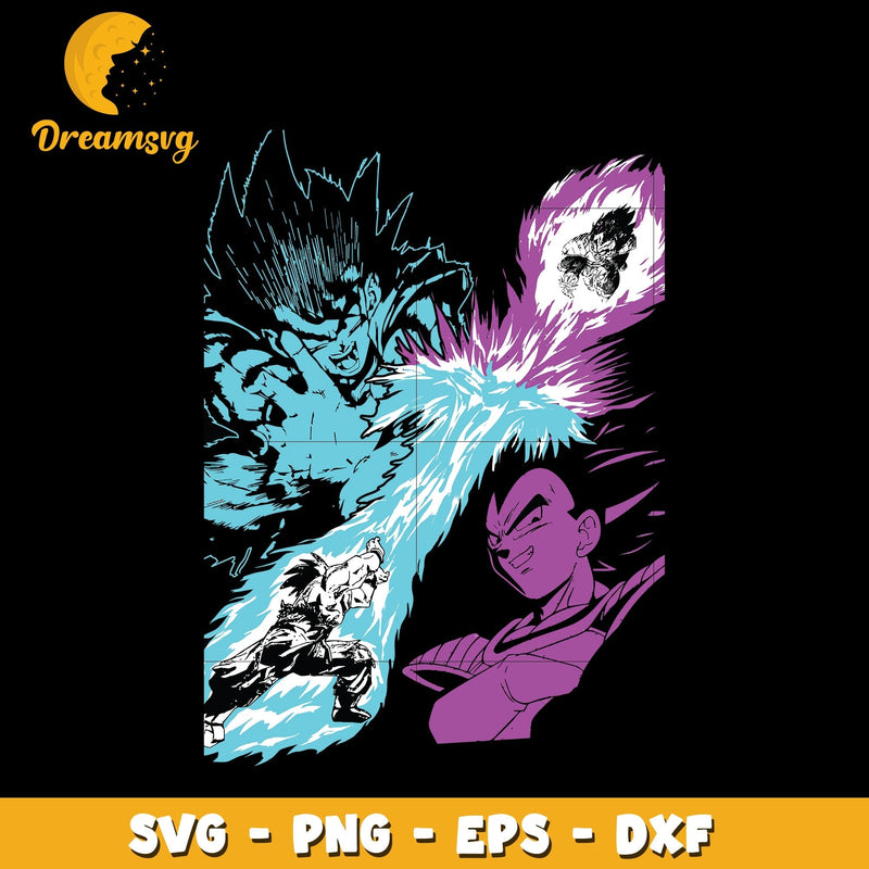 Goku vs Vegeta Svg, Anime Svg, Dragon Ball Z Svg