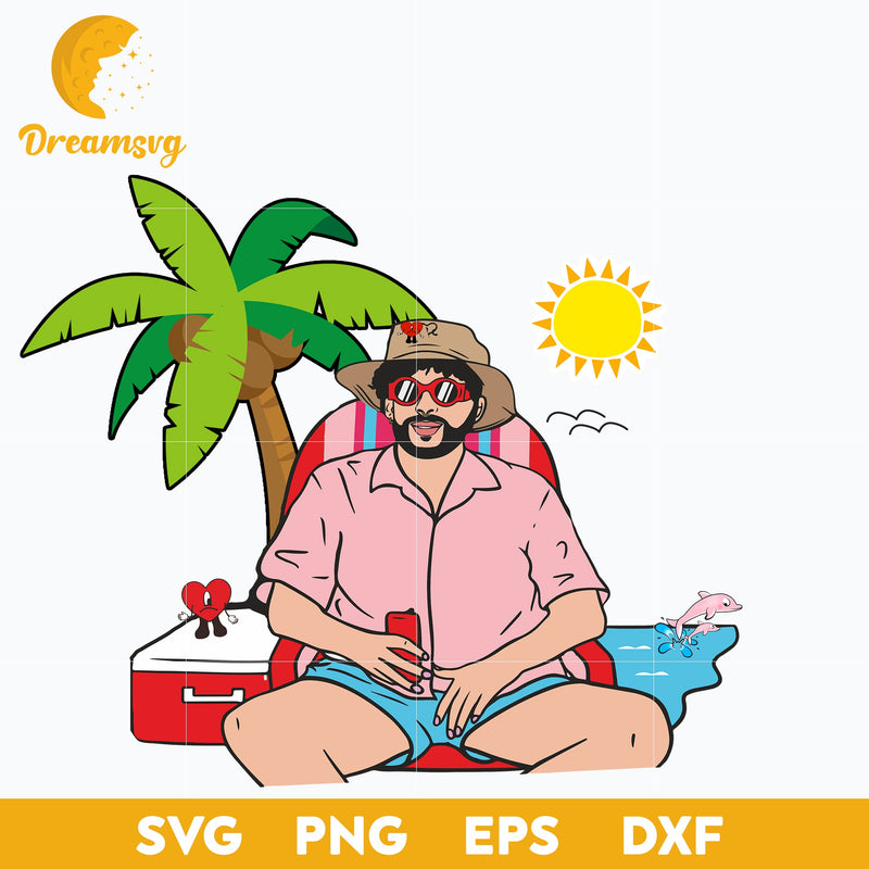 Bad Bunny svg, Un Verano Sin Ti Svg, layered svg, cricut svg, files for cricut, png, dxf, eps digital file.