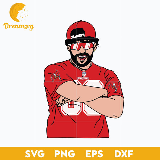 Bad Bunny Tampa Bay Buccaneers SVG, Tampa Bay Buccaneers NFL SVG, PNG DXF EPS Digital File