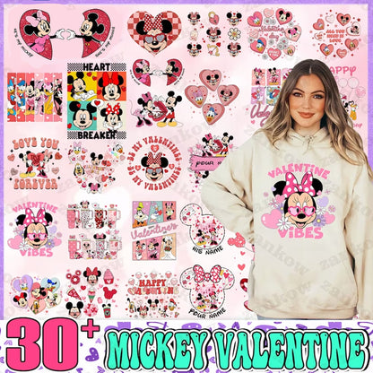 Cartoon disney Valentine Png Bundle