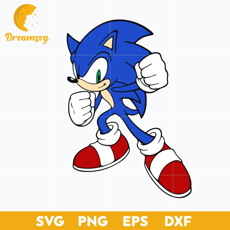 The Hedgehog Svg, Sonic Svg, Sonic Head Svg, Face Svg, Characters SVG, Cut files for Cricut, Cartoon svg, png, dxf, eps file.