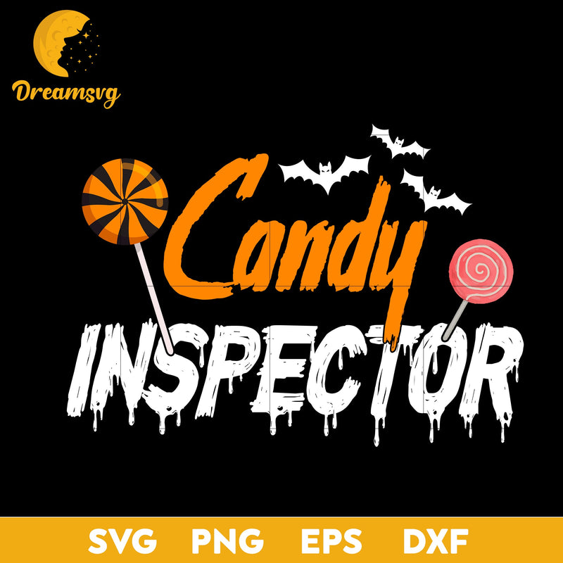 Candy inspector svg, Halloween svg, png, dxf, eps digital file.