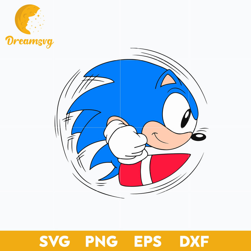 The Hedgehog Svg, Sonic Svg, Sonic Head Svg, Face Svg, Characters SVG, Cut files for Cricut, Cartoon svg, png, dxf, eps file.