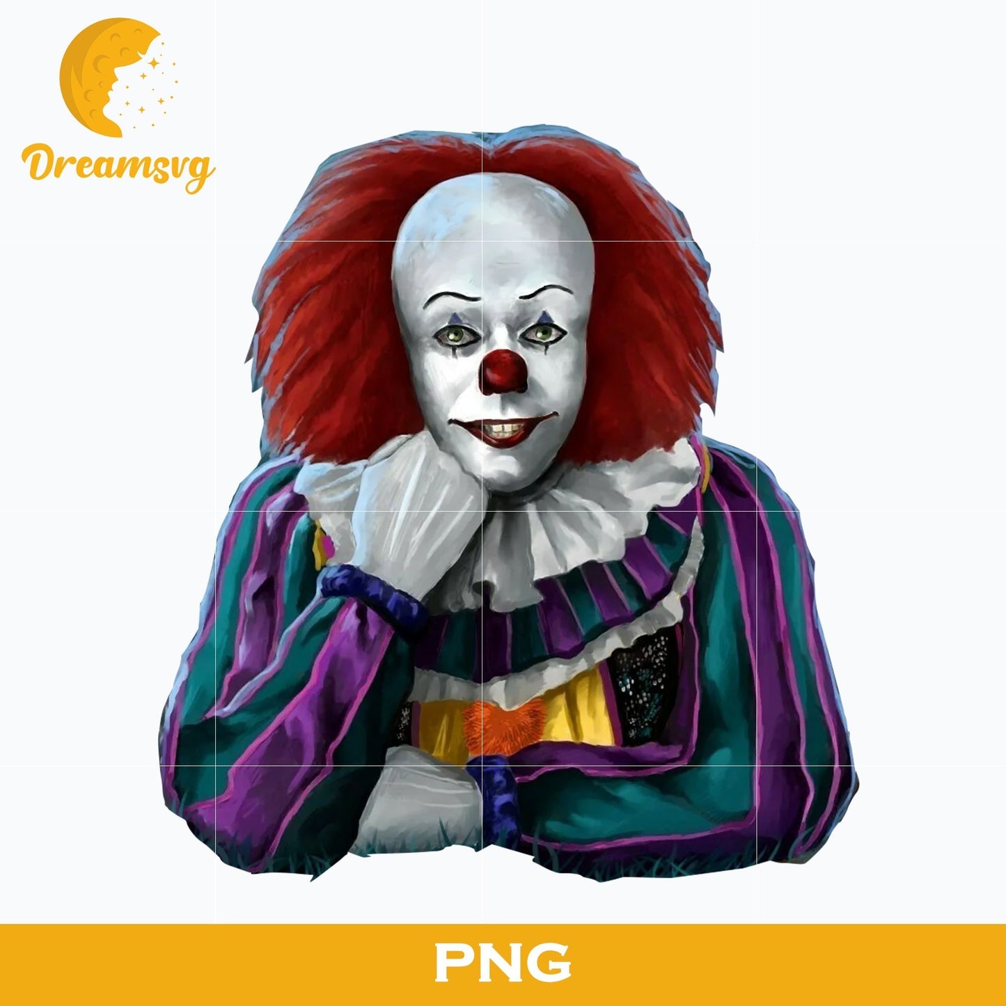 Pennywise Clown PNG, Pennywise Clown Halloween, It Png, Scary Halloween, Horror Characters, Halloween svg, png digital file.
