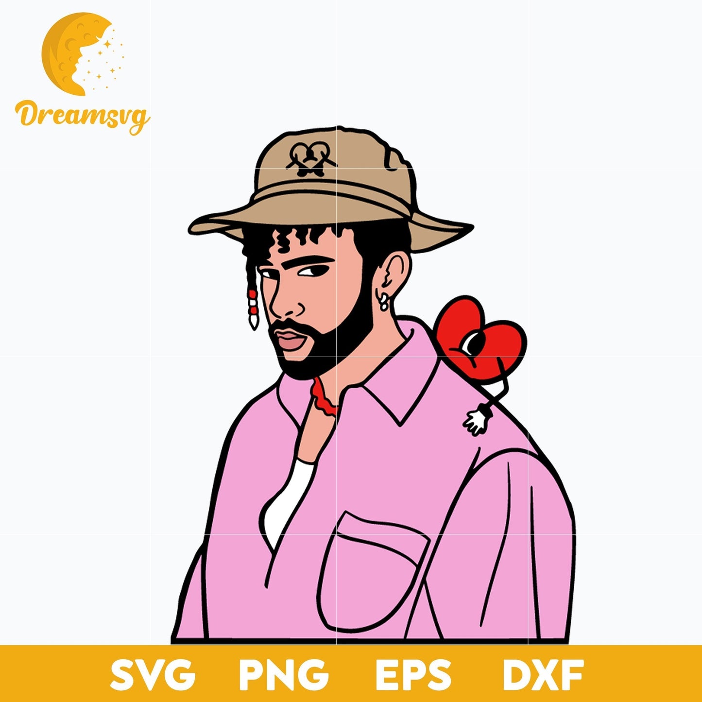 Bad Bunny svg, Un Verano Sin Ti Svg, layered svg, cricut svg, files for cricut, png, dxf, eps digital file.