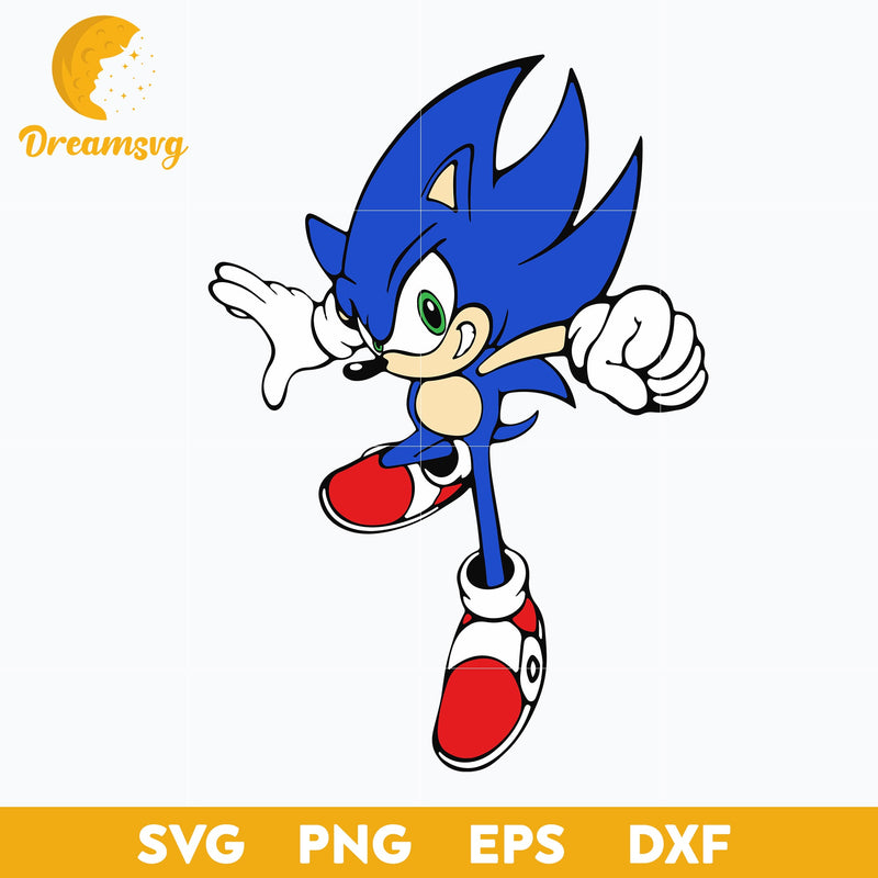 The Hedgehog Svg, Sonic Svg, Sonic Head Svg, Face Svg, Characters SVG, Cut files for Cricut, Cartoon svg, png, dxf, eps file.