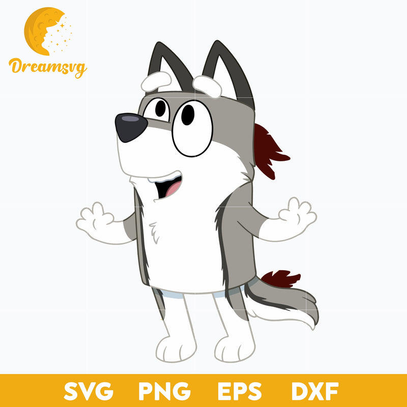 Bluey Svg, Bluey character svg, Bluey Cartoon svg, Bluey dog cartoon Svg, cartoon svg, png, dxf, eps digital file.