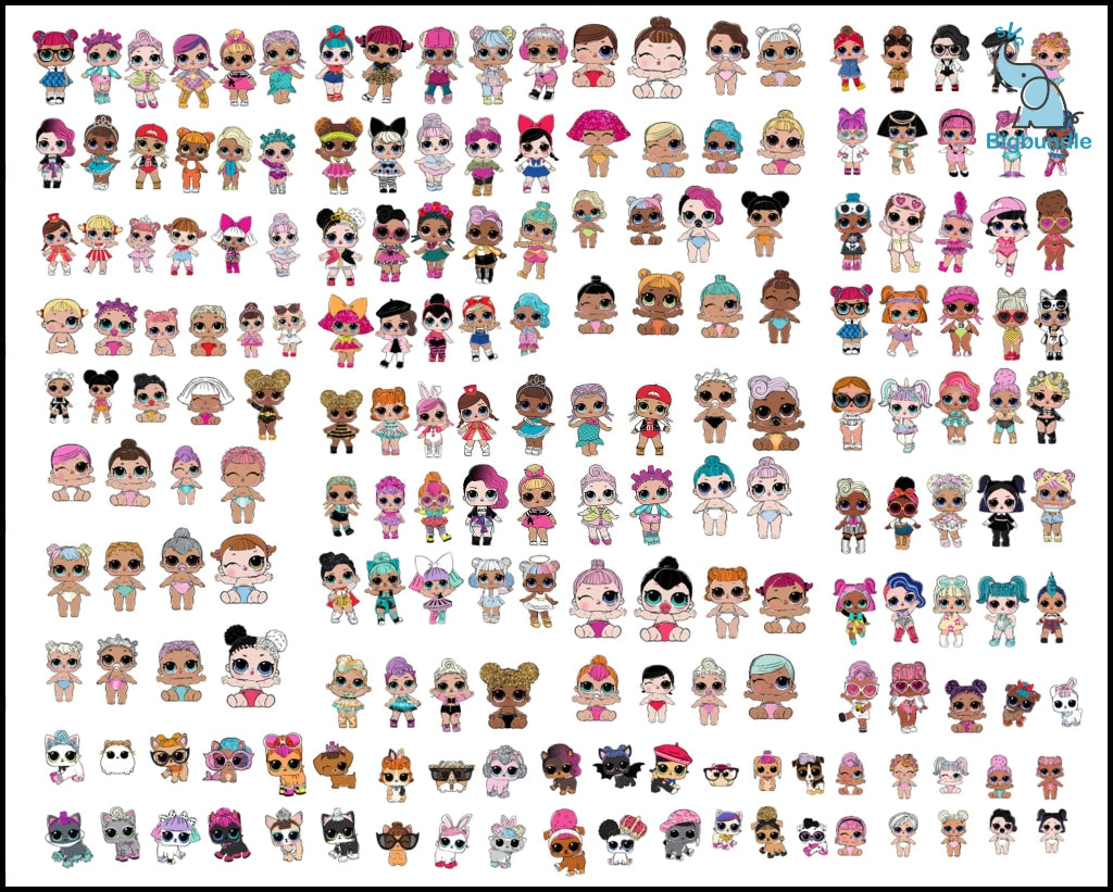 350+ Baby Doll Bundle Bundle dolls Svg, Beautiful Doll Png, clipart set vector, New Doll Svg