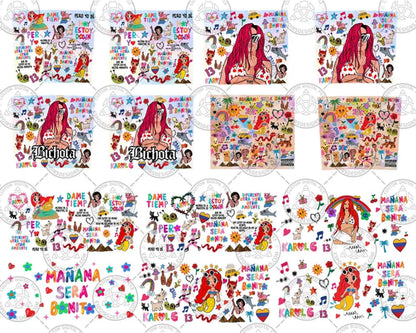 35+ Karol G PNG Bundle, Karol G Alphabet Svg Png, Mañana Será Bonito Png, Karol G Tumbler Wrap