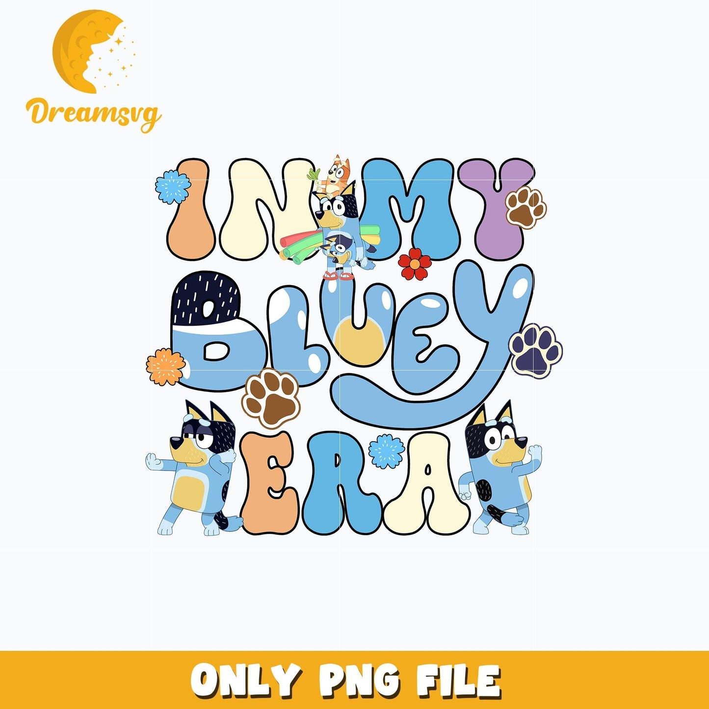 In my bluey era bluey png