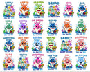 35+ Baby Shark PNG  Mega Bundle, Bundle Baby shark family designs, Digital files