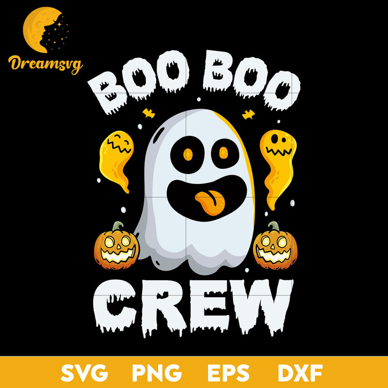 Boo boo crew svg, Halloween svg, png, dxf, eps digital file.