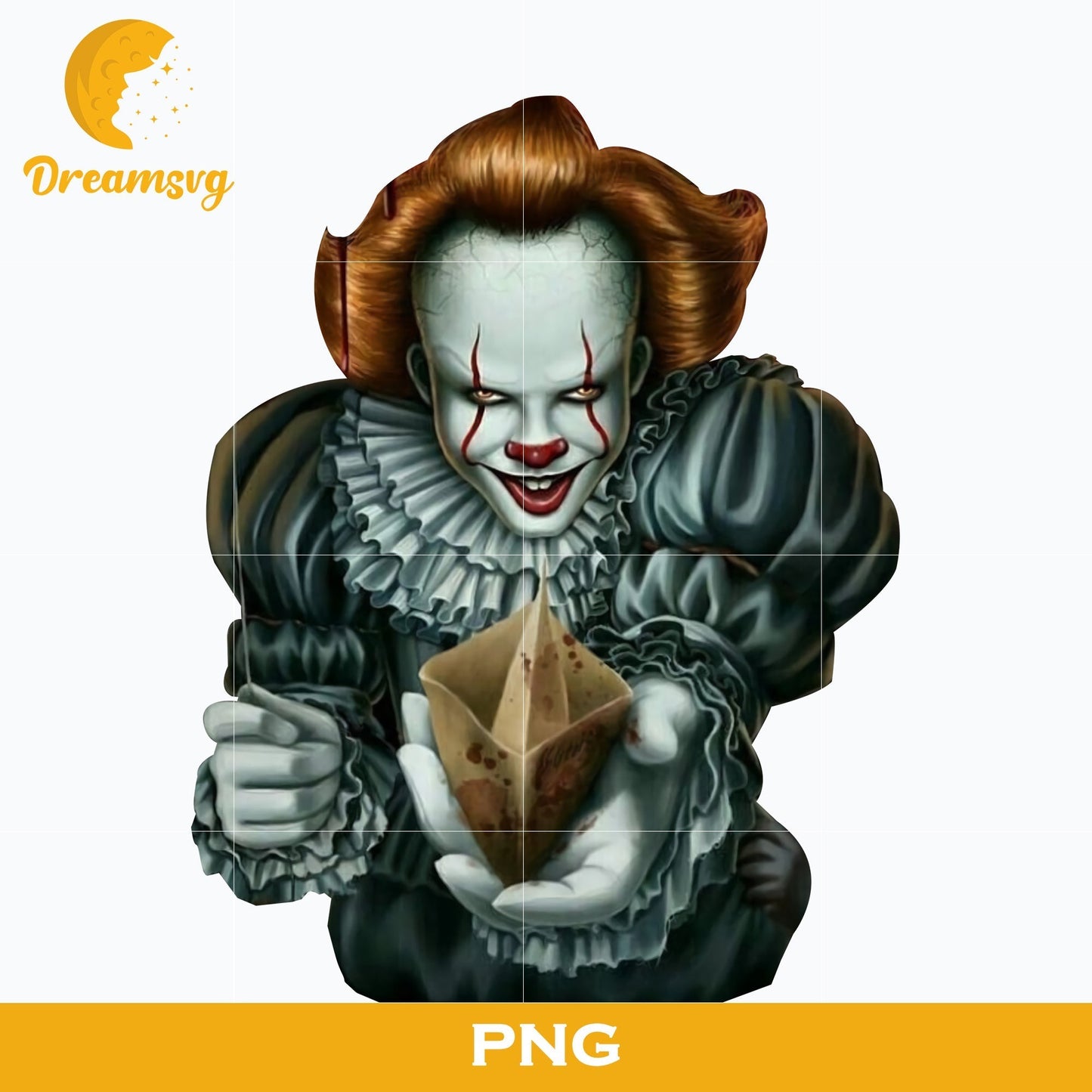 Pennywise Clown PNG, Pennywise Clown Halloween, It Png, Scary Halloween, Horror Characters, Halloween svg, png digital file.