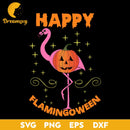 Happy flamingoween svg, Halloween svg, png, dxf, eps digital file.