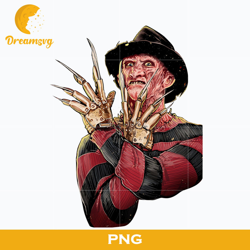 Freddy Krueger PNG, Freddy Krueger Halloween, Scary Halloween, Horror Characters, Halloween svg, png digital file.