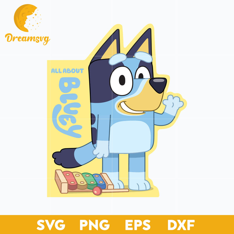 Bluey Svg , Bluey character svg, Bluey Cartoon svg, cartoon svg, png, dxf, eps digital file.